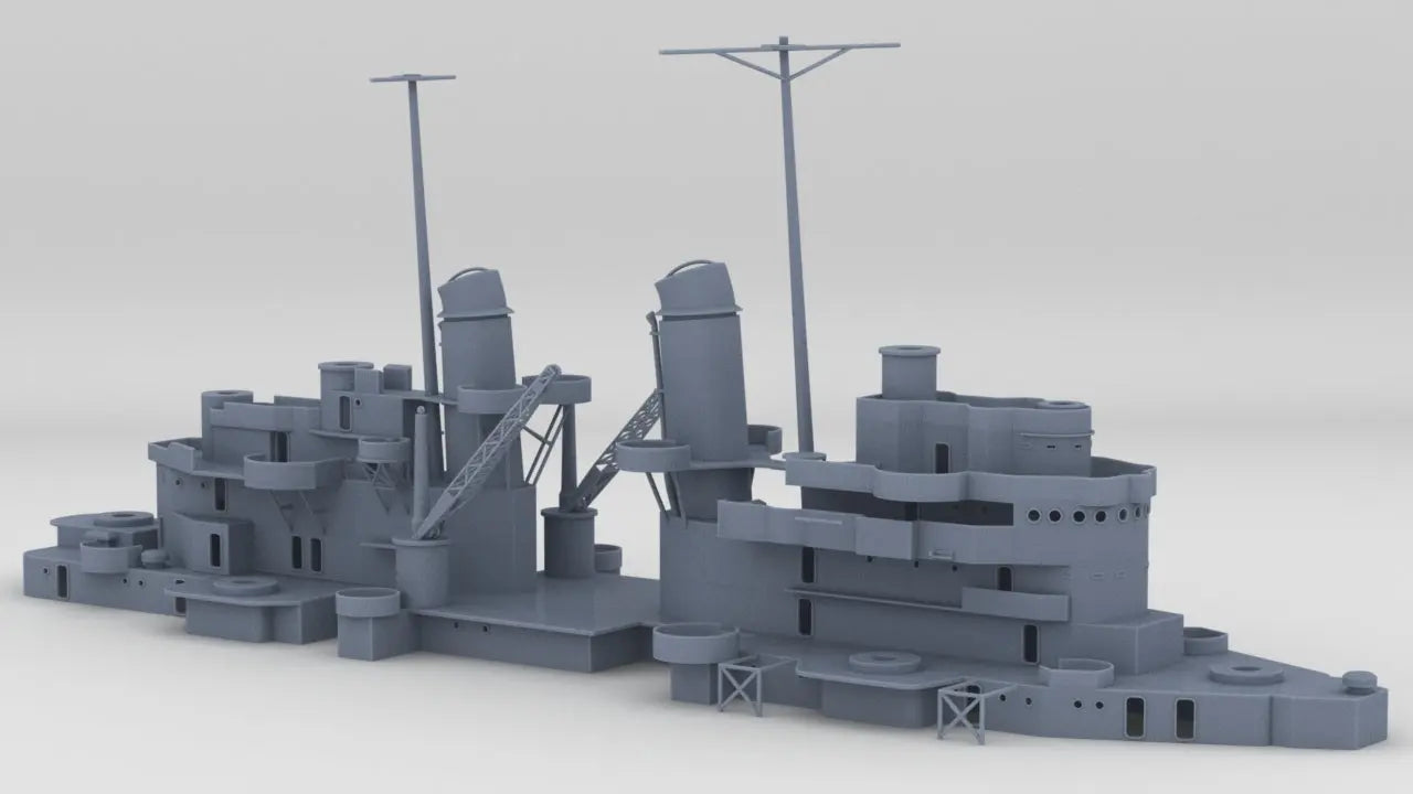 USS-Cleveland-CL-55 distefan 3d print