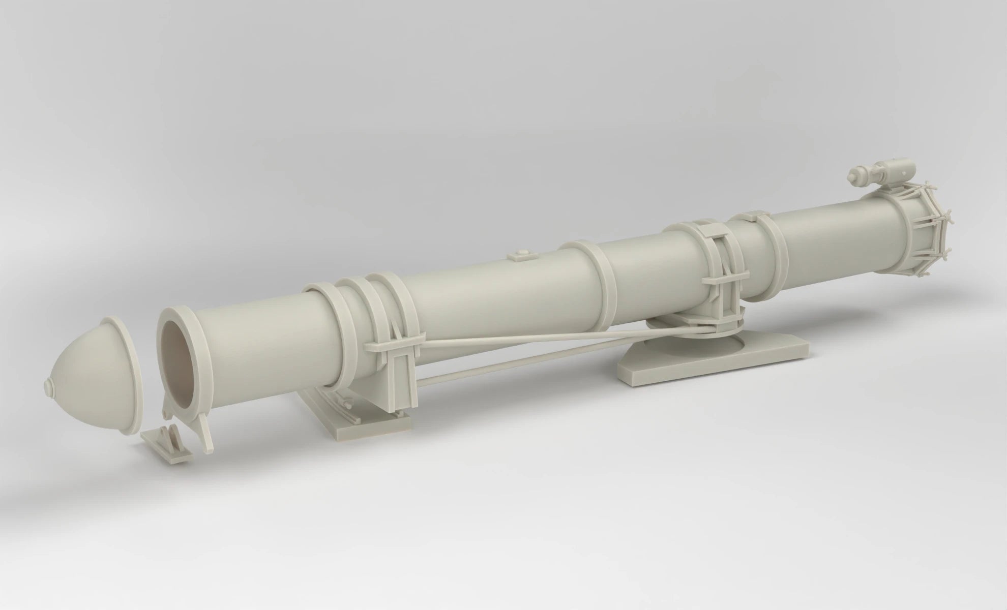 1/10 US PT Boat 109 Torpedo Tube Starboard Kit 3dspro