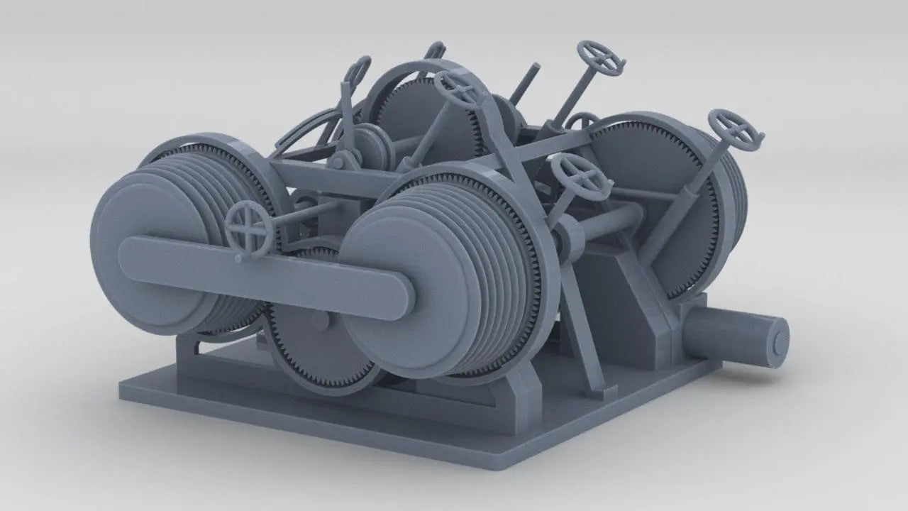 1/100 DKM Destroyer Winch - distefan 3d print