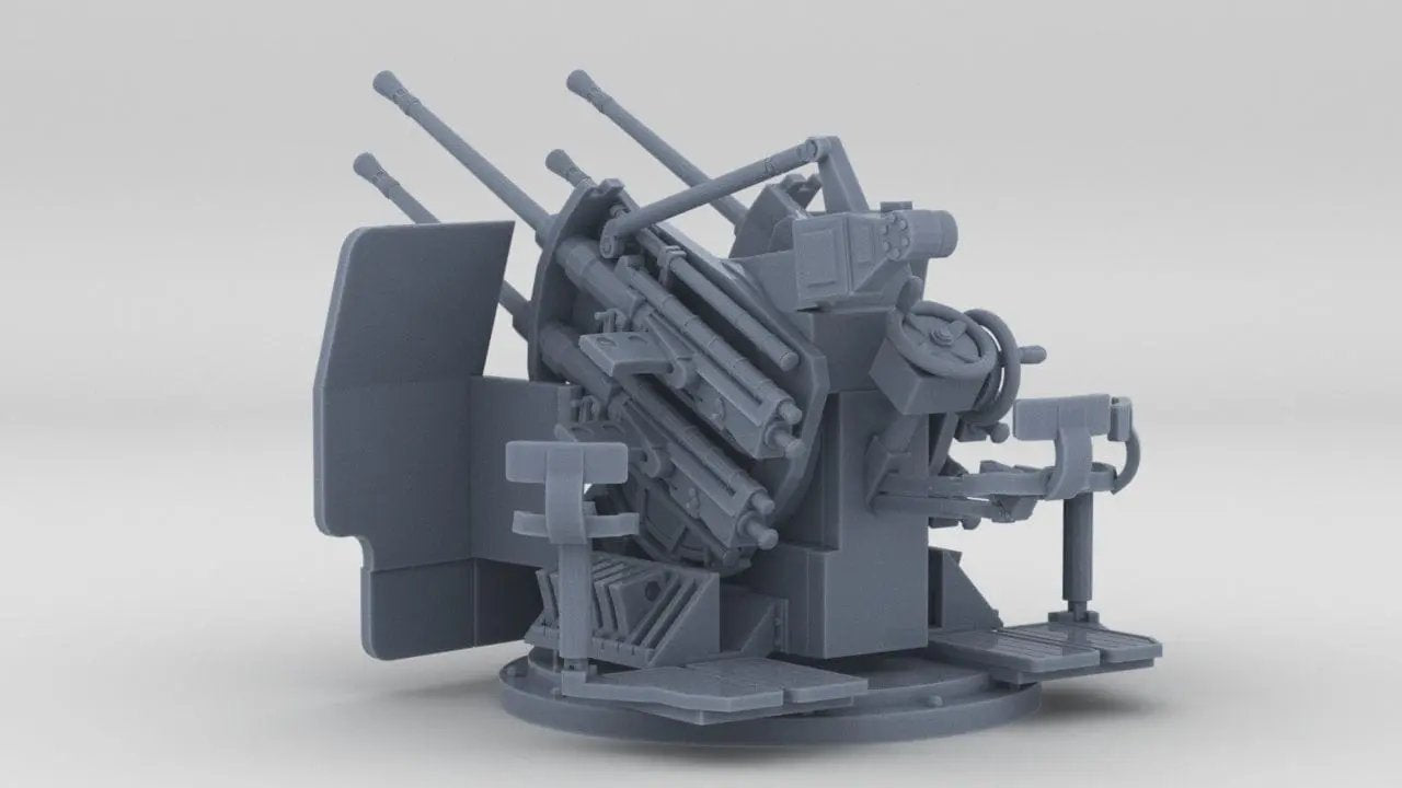 1/100 DKM Flak 20mm-MG-C/38 Quadruple - distefan 3d print