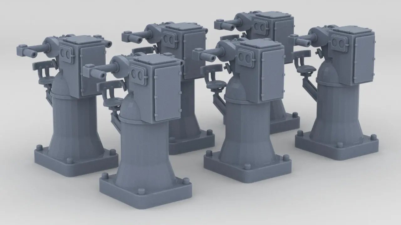 1/100 DKM Flak ZAG Set (6pcs) - distefan 3d print