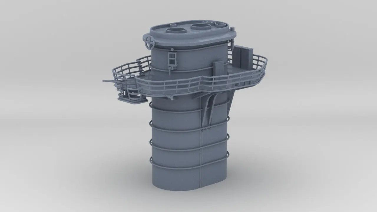 1/100 DKM Graf Spee Funnel - distefan 3d print