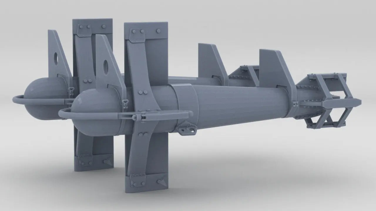 1/100 DKM Paravane Port Set (2pcs) Resin3Dinteractive