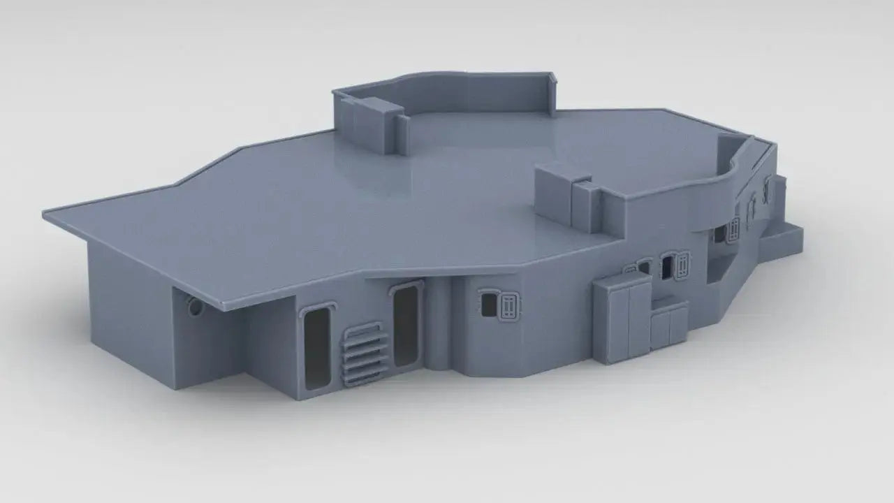 1/100 DKM Prinz Eugen Aft Deck 2- distefan 3d print