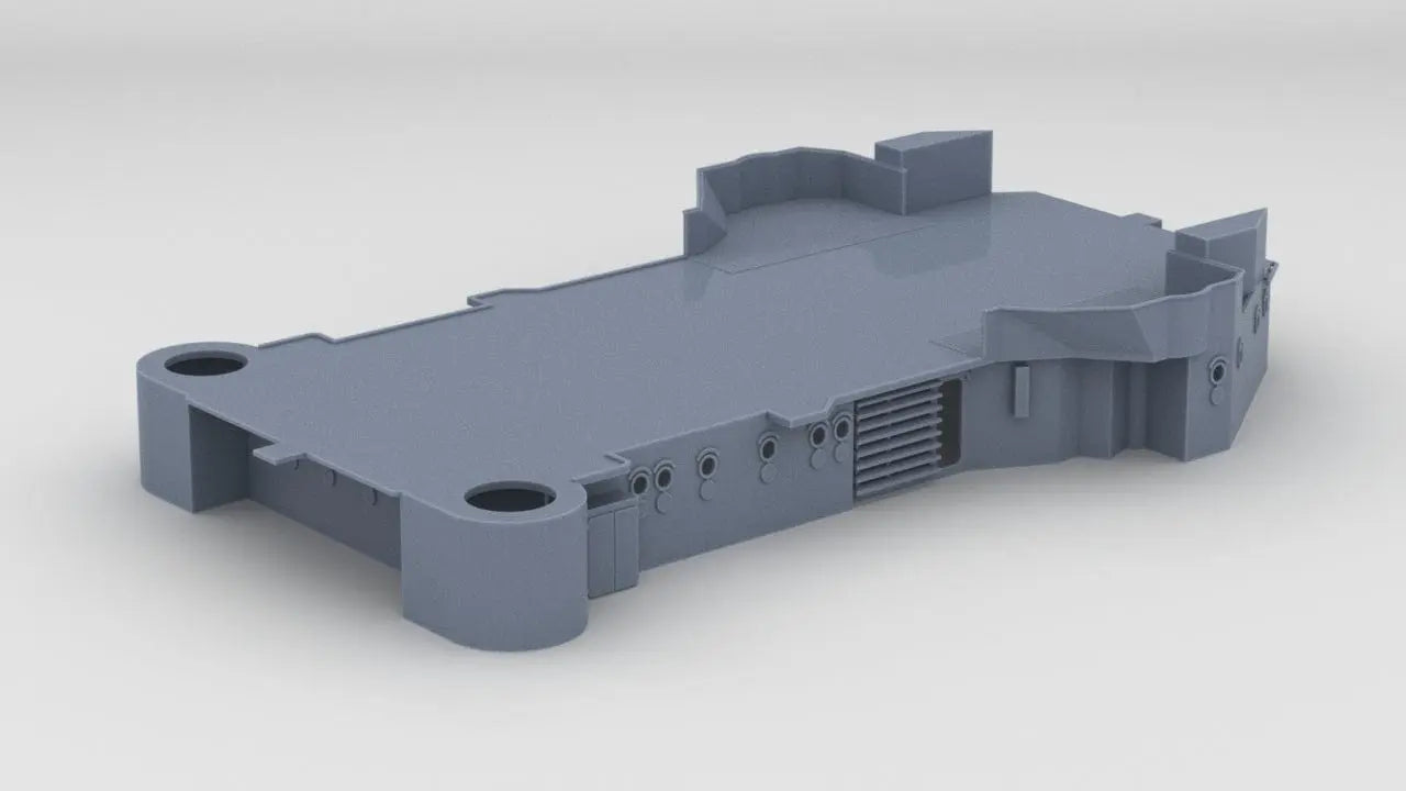 1/100 DKM Prinz Eugen Forward Deck 2 - distefan 3d print