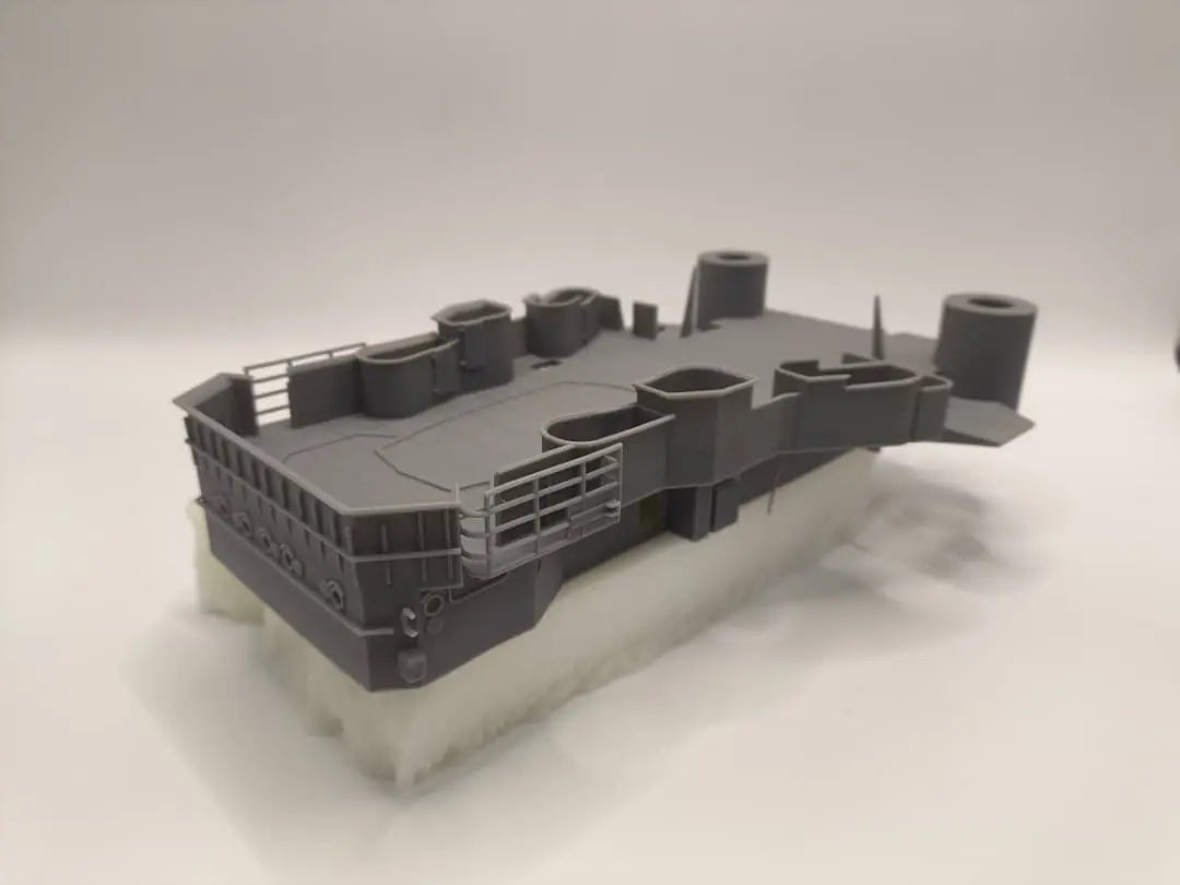 1/100 DKM Prinz Eugen Forward Deck 3 - distefan 3d print