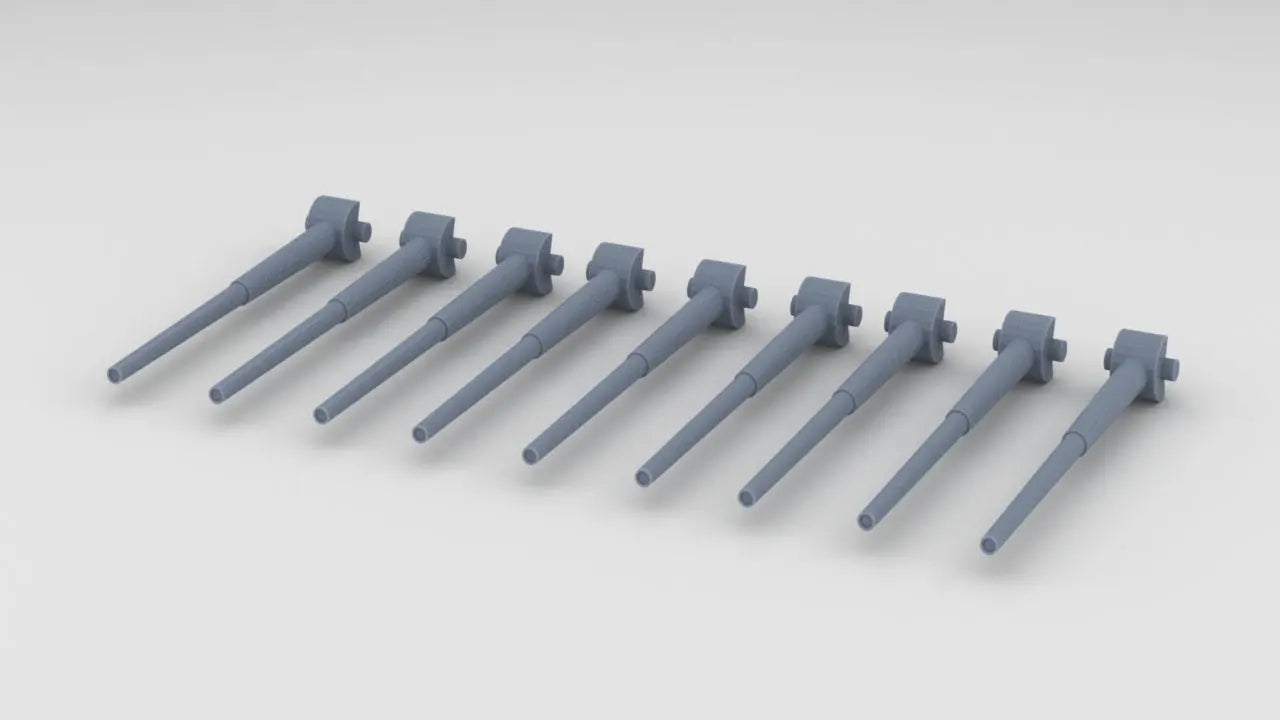1/100 DKM Scharnhorst 28cm Turret Barrels Set (9pcs) - distefan 3d print