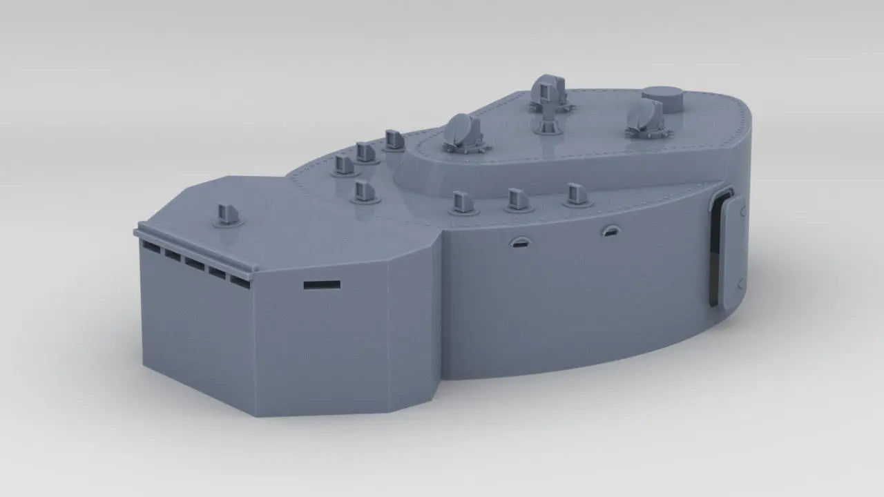 1/100 DKM Scharnhorst Fire Control Post Forward - distefan 3d print