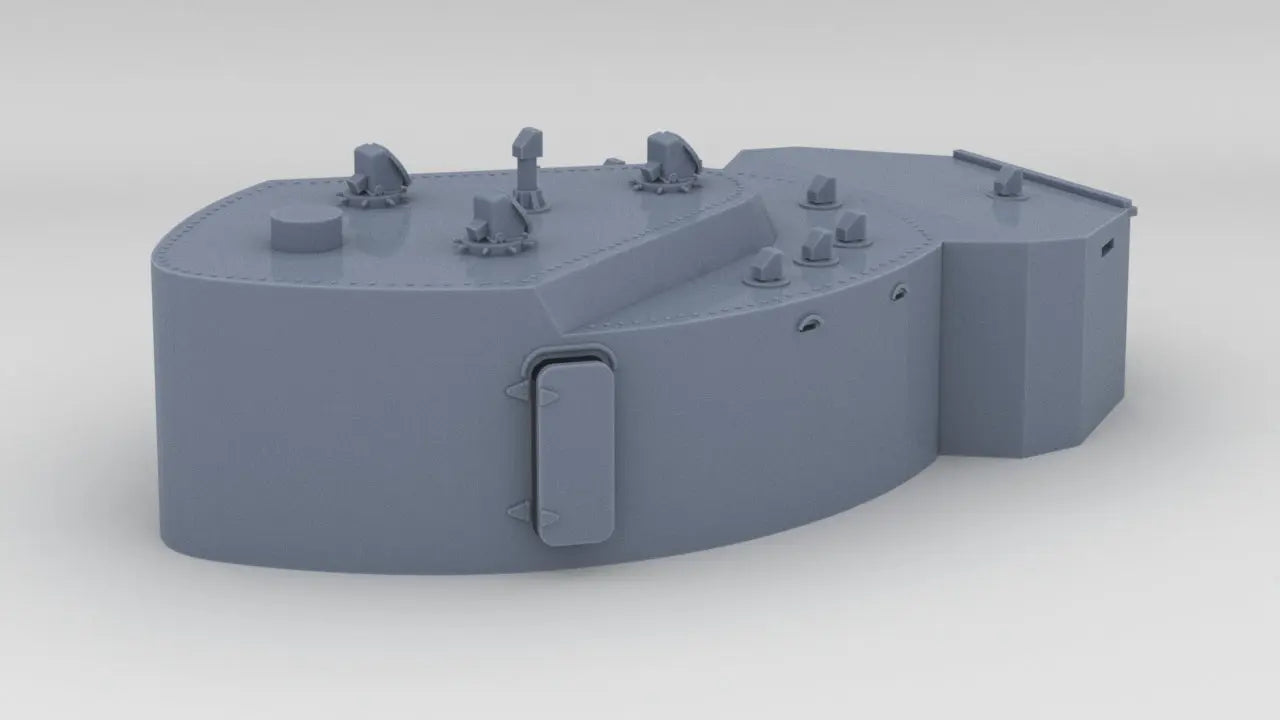 1/100 DKM Scharnhorst Fire Control Post Forward - distefan 3d print