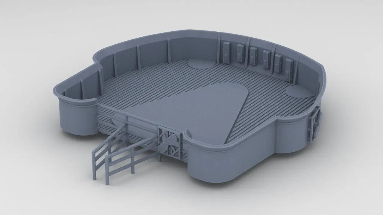 1/100 DKM Scharnhorst Forward Deck 7 - distefan 3d print