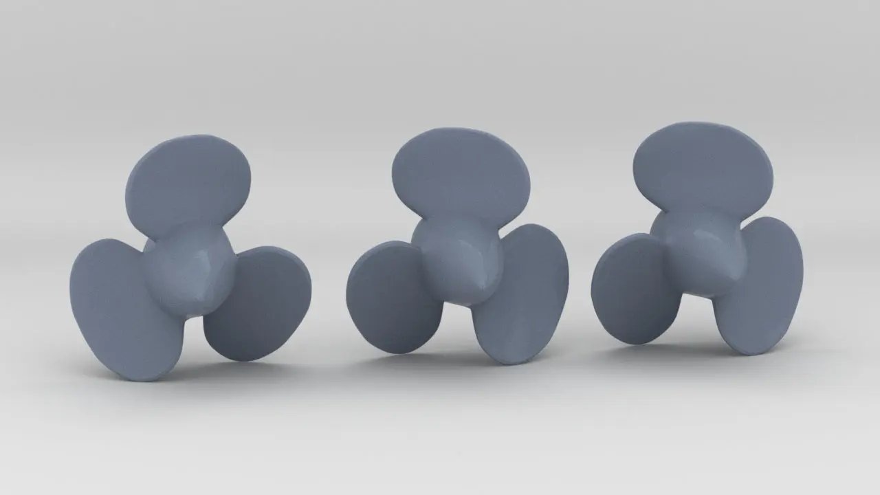 1/100 DKM Scharnhorst Propellers Set (3pcs) - distefan 3d print