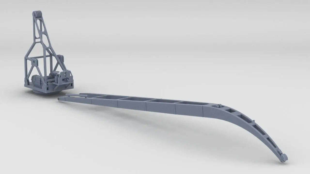 1/100 DKM Scharnhorst Seaplane Crane Kit - distefan 3d print