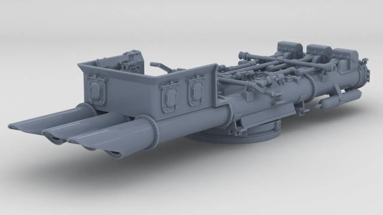 1/100 DKM Scharnhorst Torpedo Tubes Resin3Dinteractive