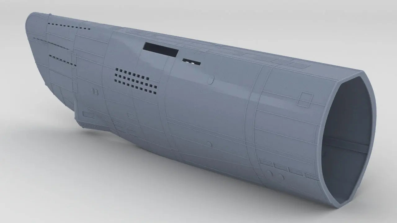 1/100 DKM U-Boot XXI Hull Set Resin3Dinteractive