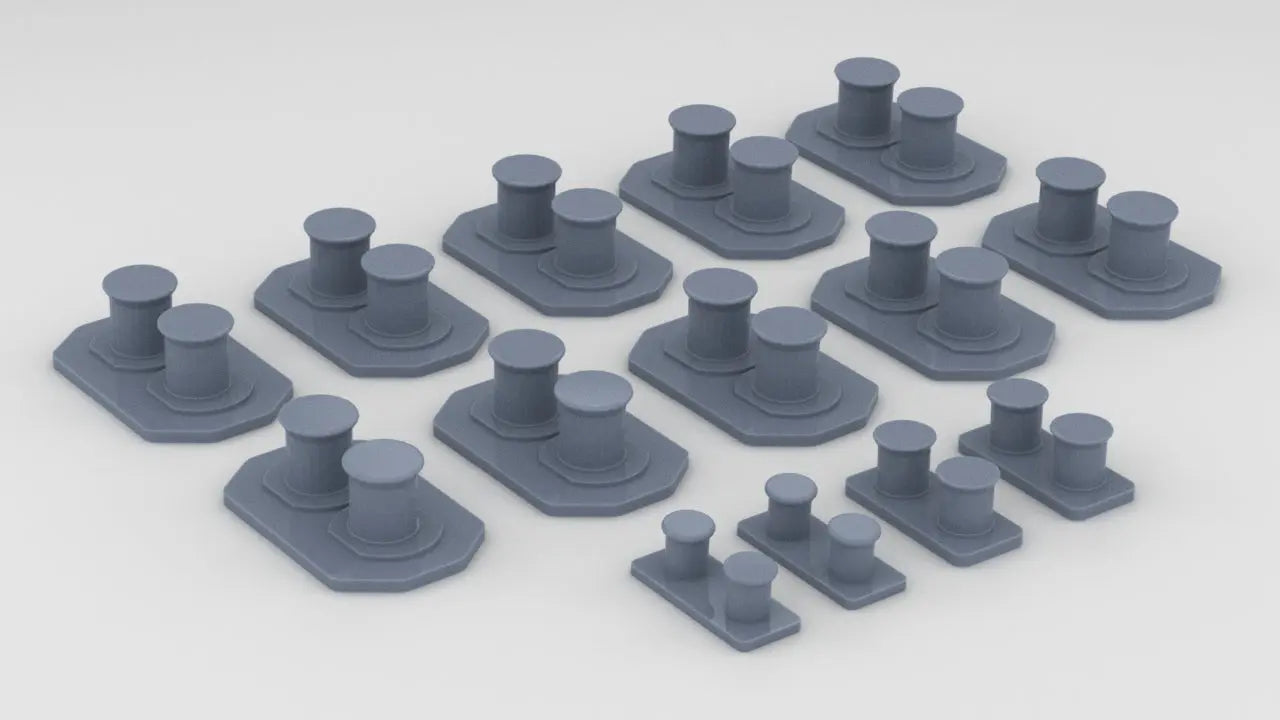 1/100 IJN Yamato Bollard Set (14pcs) - distefan 3d print