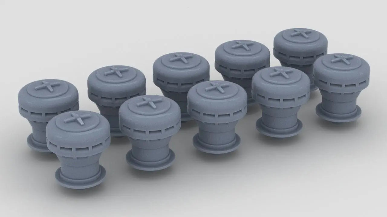 1/100 Italy Roma Mushroom Diam 4.5mm A Set (10pcs) - distefan 3d print