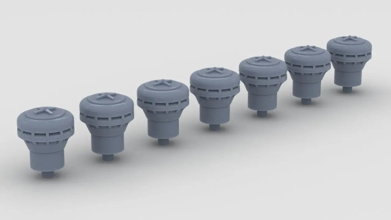 1/100 Italy Roma mushroom Diam 4.5mm Set (7pcs) - distefan 3d print