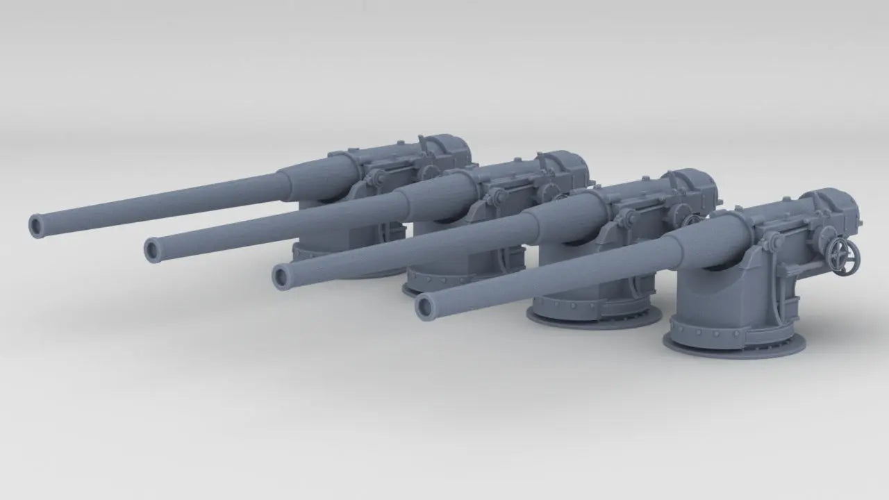 1/100 Russian 152mm /45 Naval Gun Set (4pcs) Resin3Dinteractive