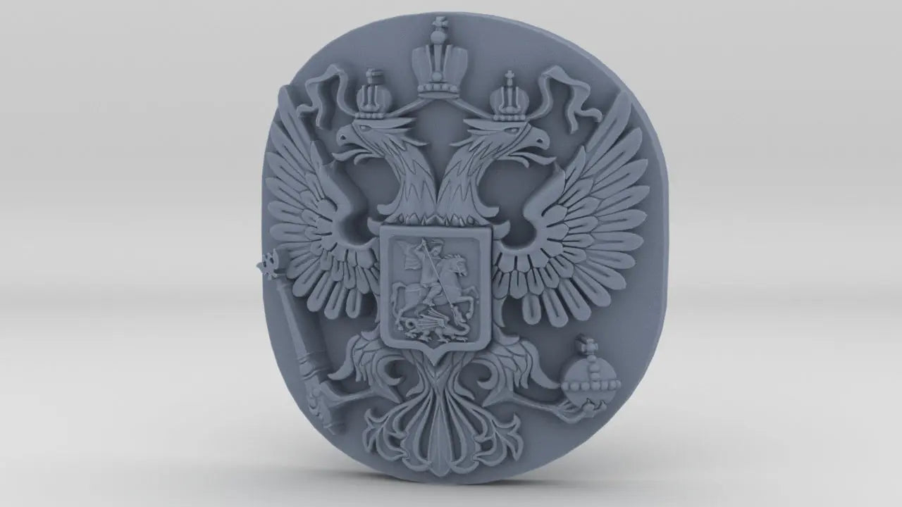 1/100 Russian Coat of Arms Resin3Dinteractive