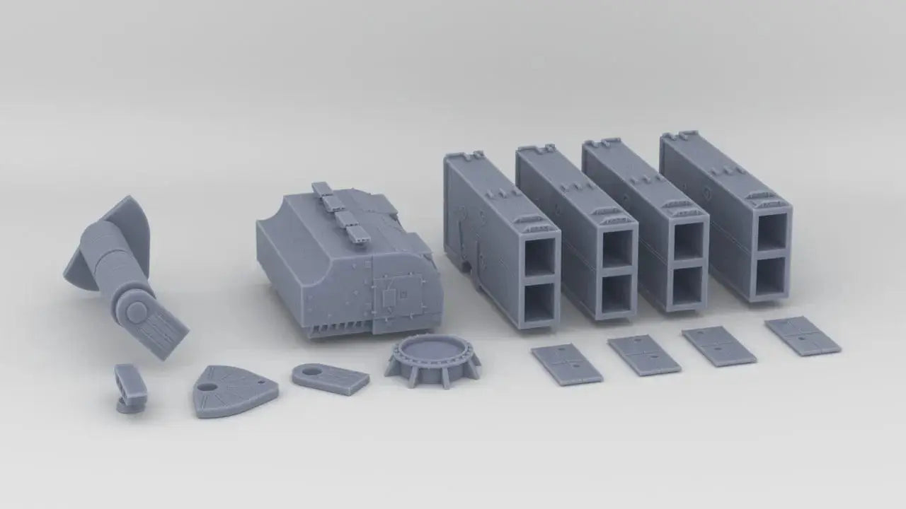 1/100 USA RUR-5A Mark 112 ASROC Launcher Kit v2 - distefan 3d print