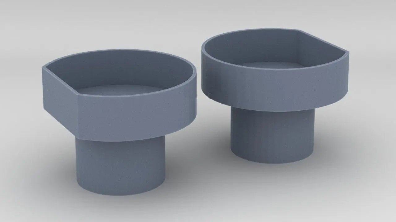 1/100 USS Helena (CL-50) Amidships 40mm Tubs Set (2pcs) - distefan 3d print