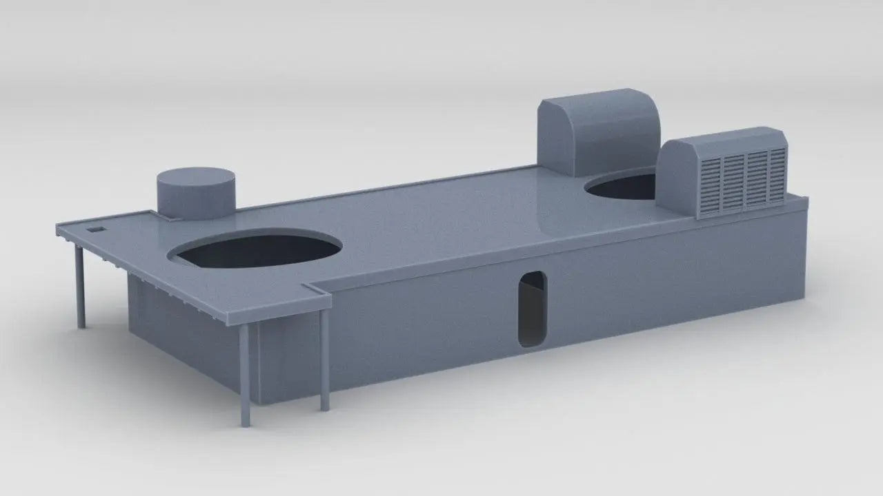 1/100 USS Helena (CL-50) Amidships Deck 1 - distefan 3d print