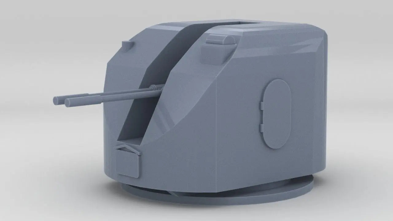 1/100 USSR Twin 76mm Gun - distefan 3d print