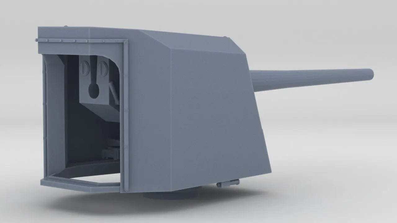 1/100 DKM 15cm/55 (5.9in) SK C/28 Single Mount - distefan 3d print