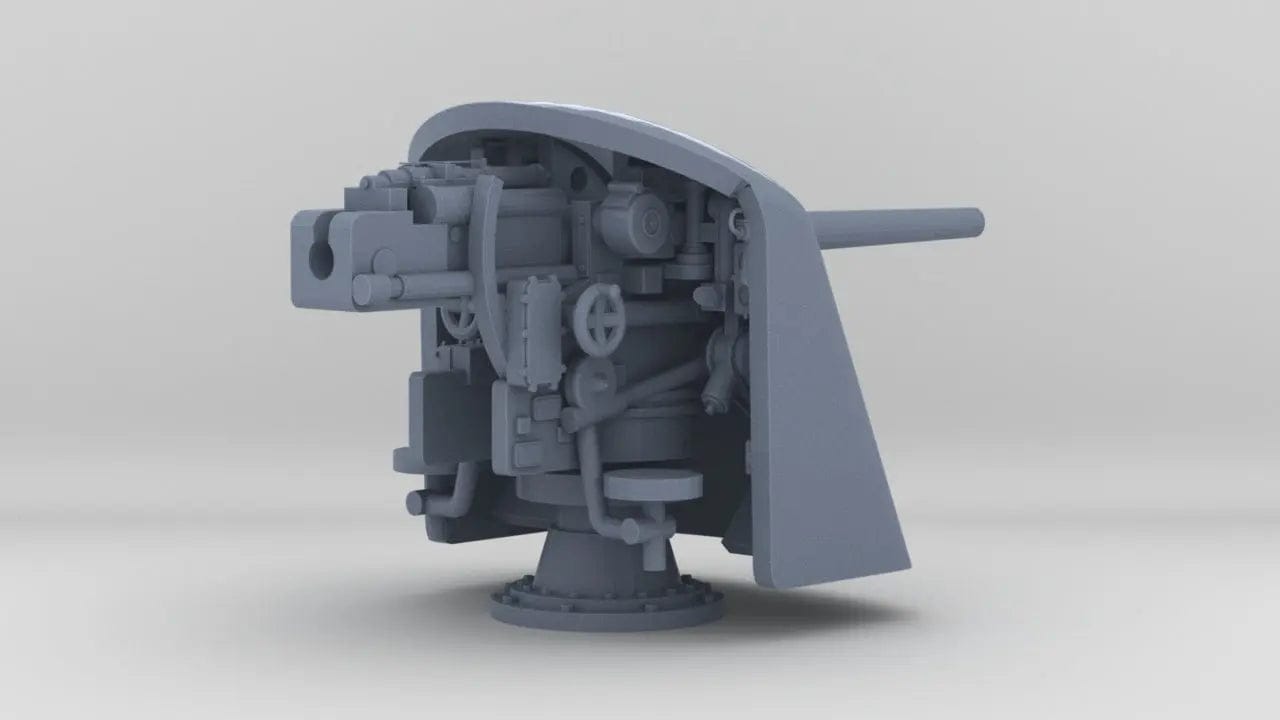 1/100 DKM 8.8 cm SK L/45 Naval Gun - distefan 3d print