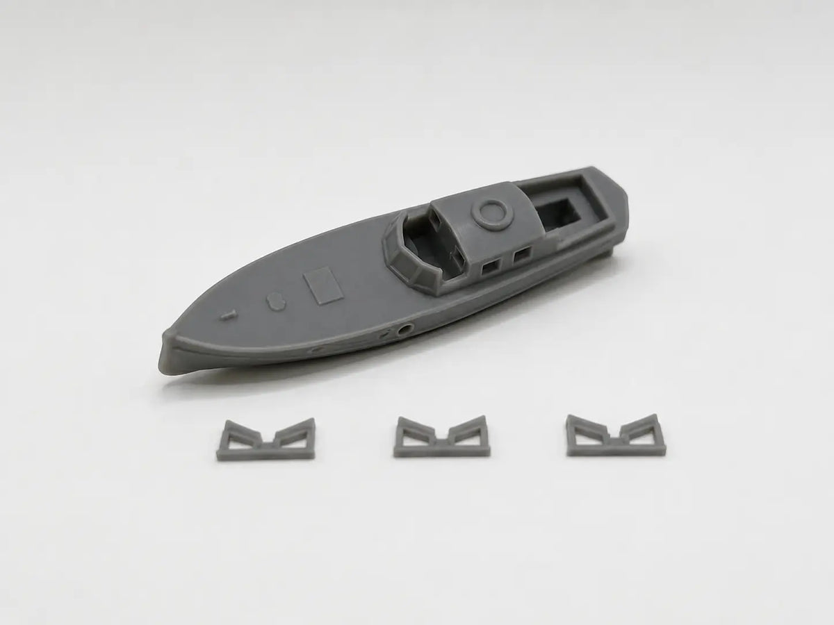 1/100 DKM 9m Captain's Gig Boat - distefan 3d print