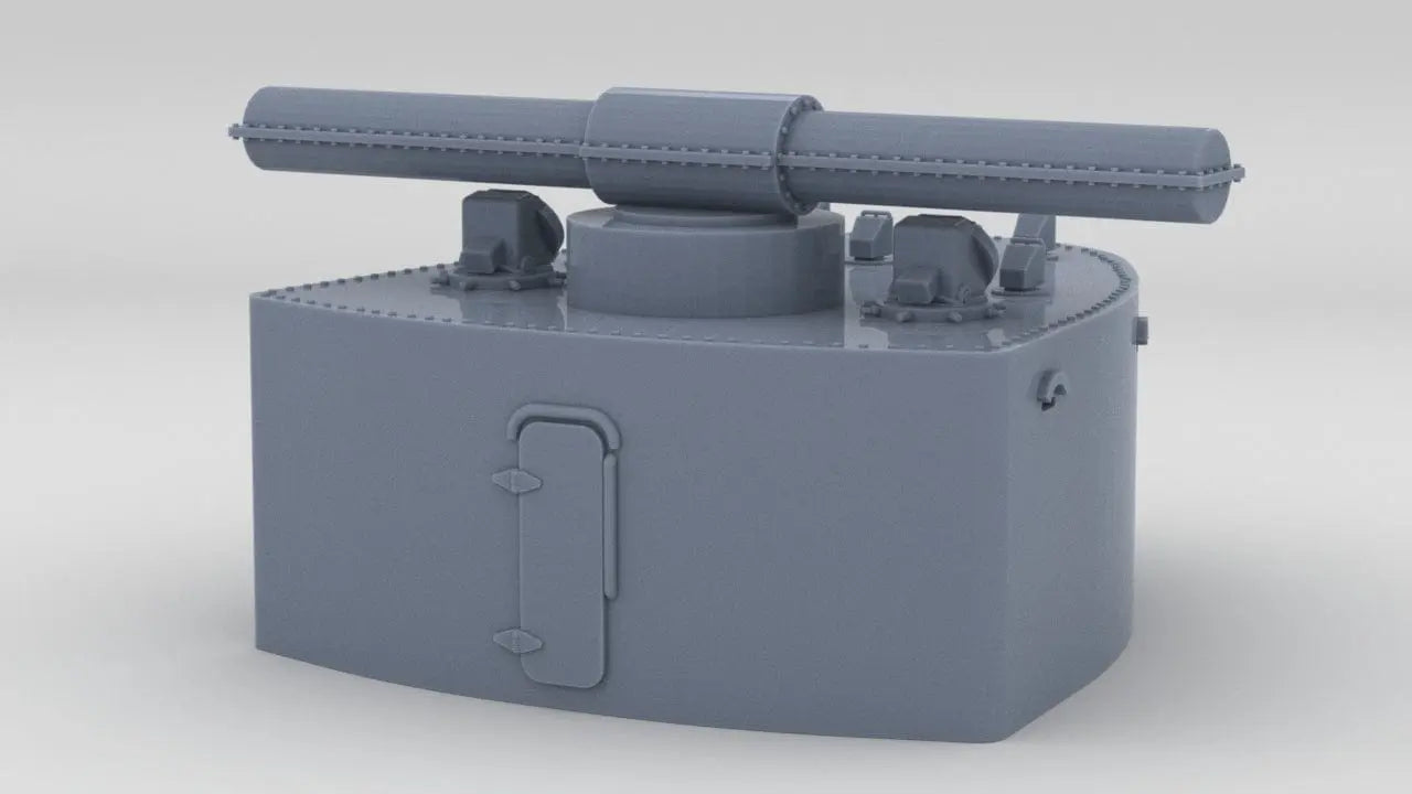 1/100 DKM Admiral Scheer Forward Deck 1 Cabin - distefan 3d print