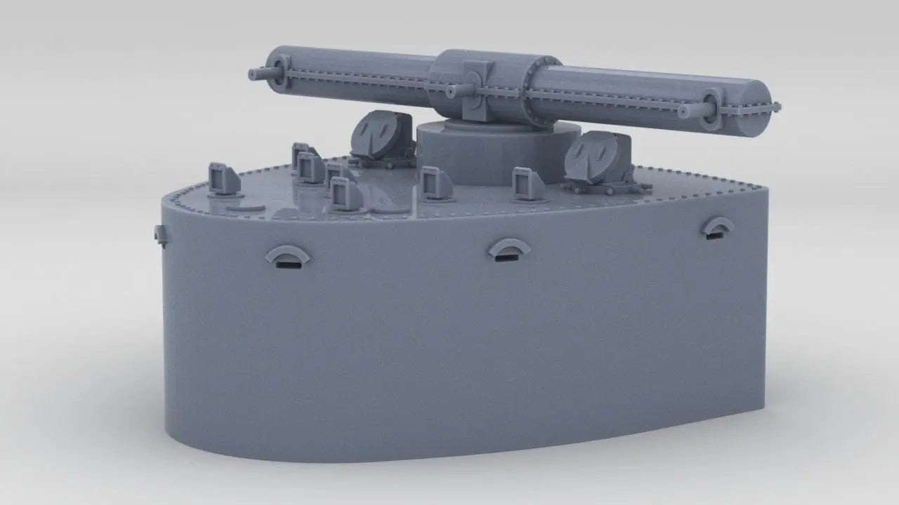 1/100 DKM Admiral Scheer Forward Deck 1 Cabin - distefan 3d print