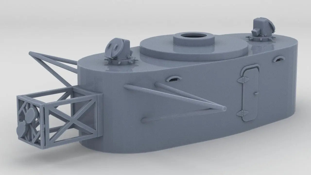 1/100 DKM Admiral Scheer Tower Rangefinder Cabin - distefan 3d print