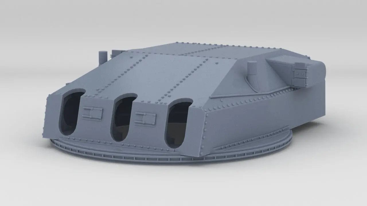 1/100 DKM Graf Spee 28cm/52 (11in) SK C/28 Turret - distefan 3d print