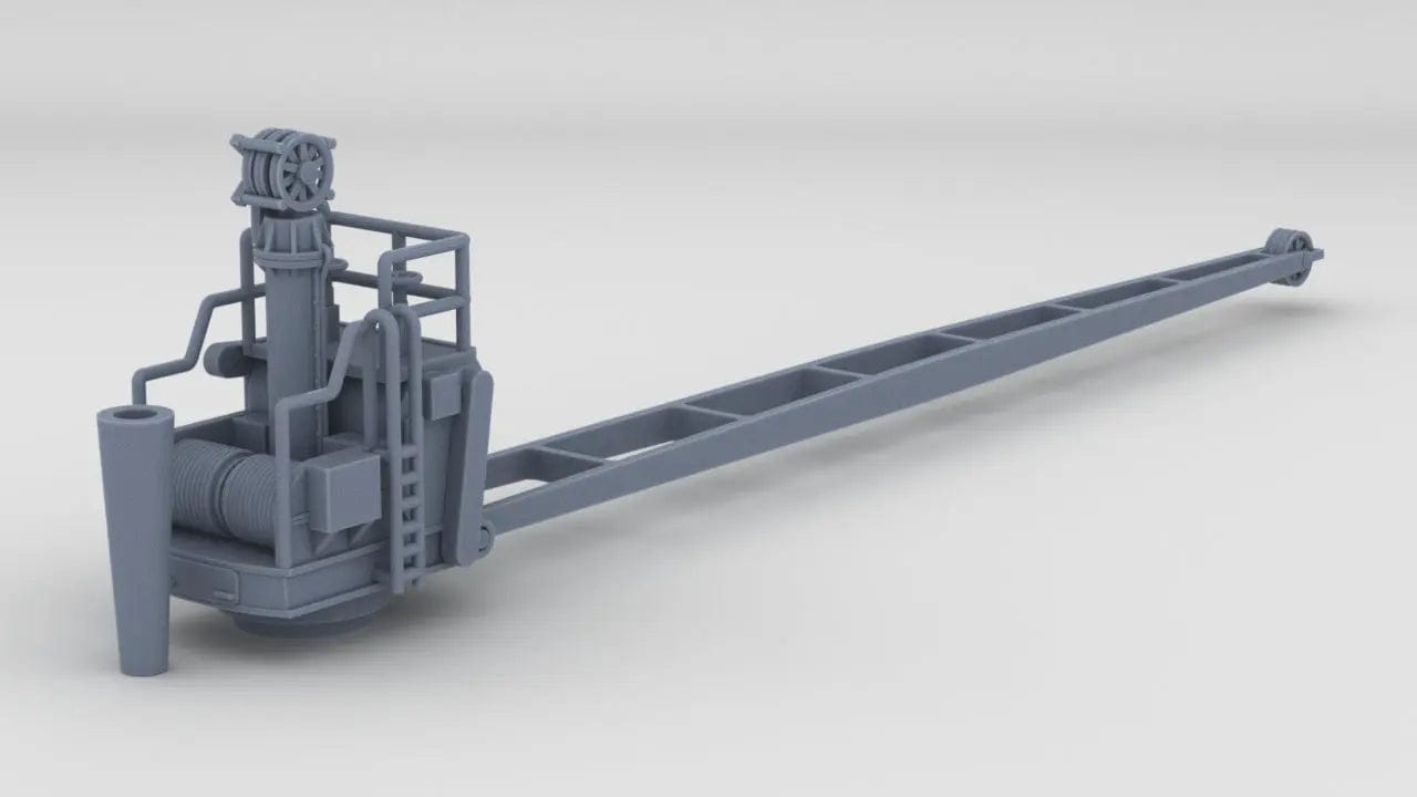 1/128 DKM Graf Spee Seaplane Crane Port Protosoon