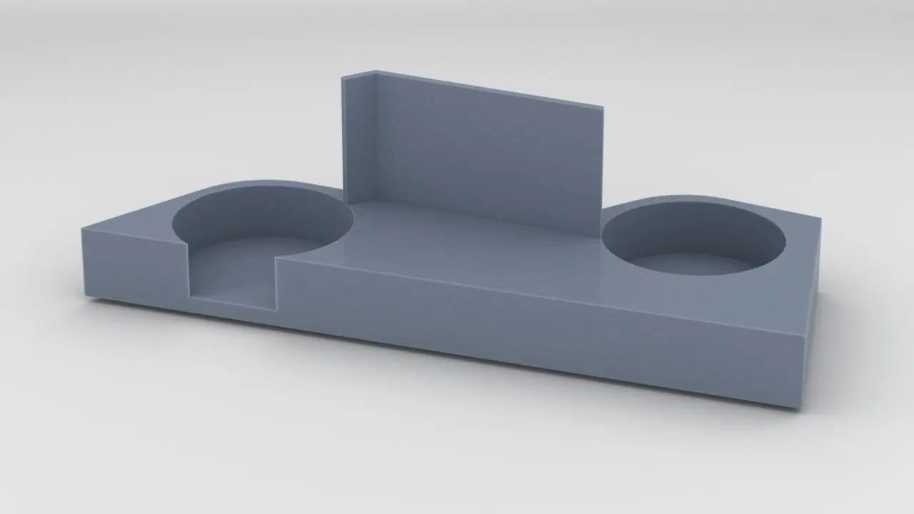 1/100 DKM Graf Zeppelin Starboard Hull 15cm Gun Front Tub - distefan 3d print