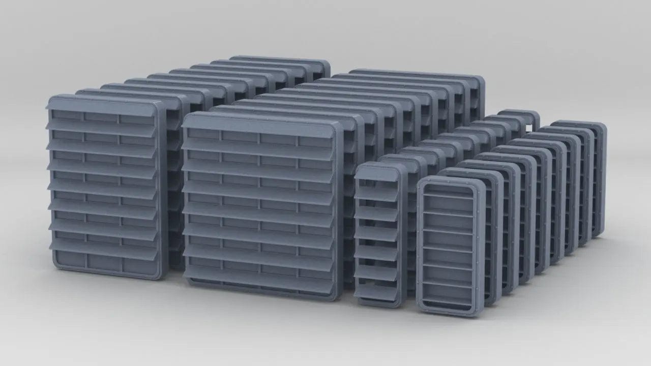 1/100 DKM Louver 1 Set (36pcs) - distefan 3d print