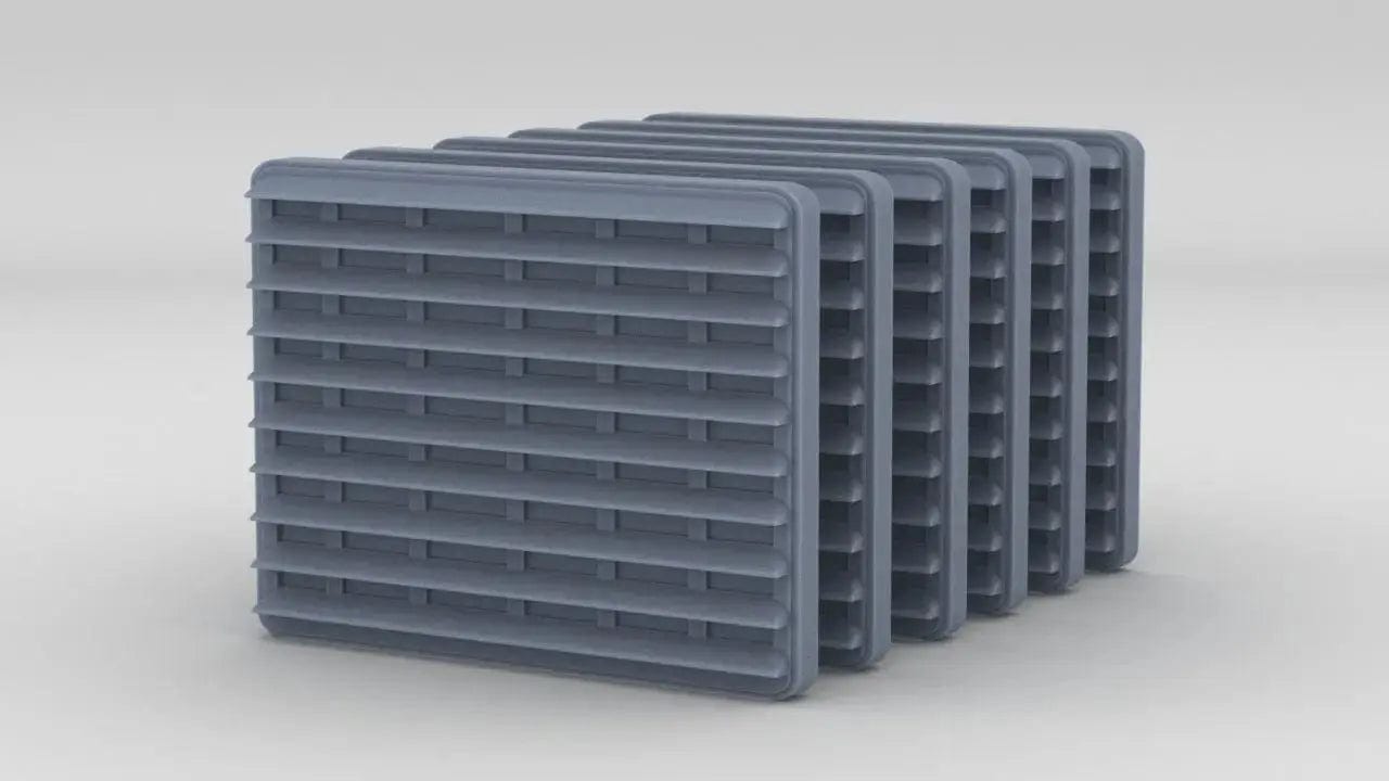 1/100 DKM Louvers 2 Front Tower Set (6pcs) - distefan 3d print