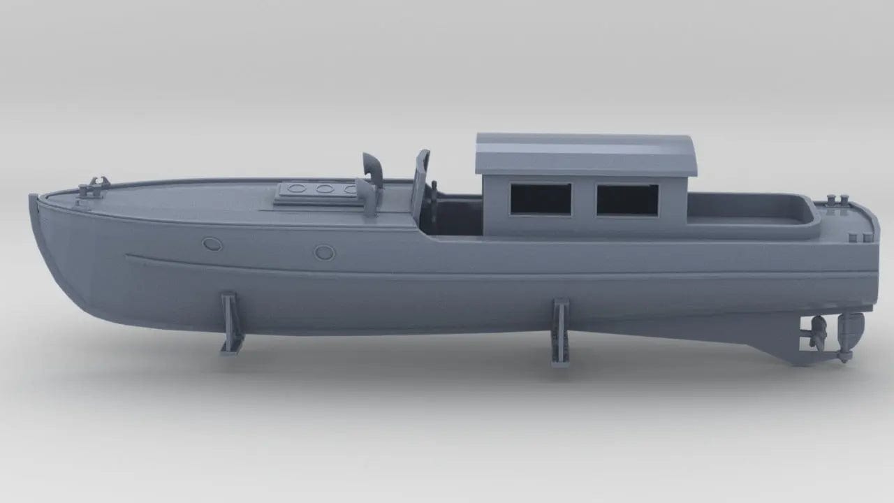 1/100 DKM Narvik-Klasse Z37 Motorboat - distefan 3d print