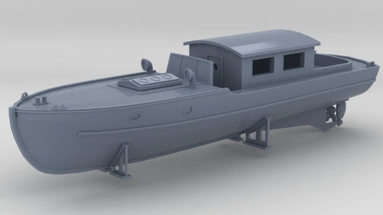 1/100 DKM Narvik-Klasse Z37 Motorboat - distefan 3d print