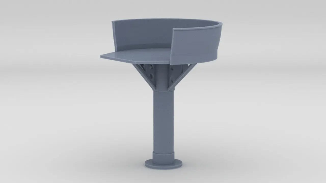 1/100 DKM Narvik Z37 Amidships Searchlight Platform - distefan 3d print