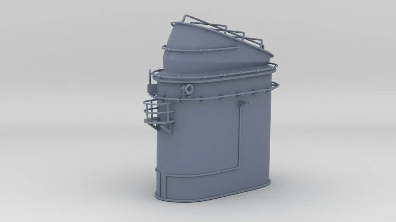 1/100 DKM Narvik Z37 Forward Funnel - distefan 3d print