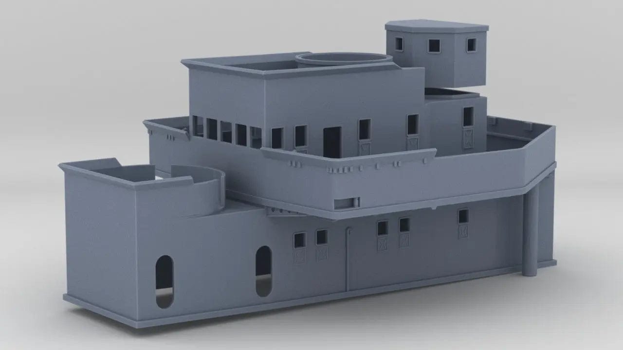 1/100 DKM Narvik Z37 Forward Superstructure - distefan 3d print