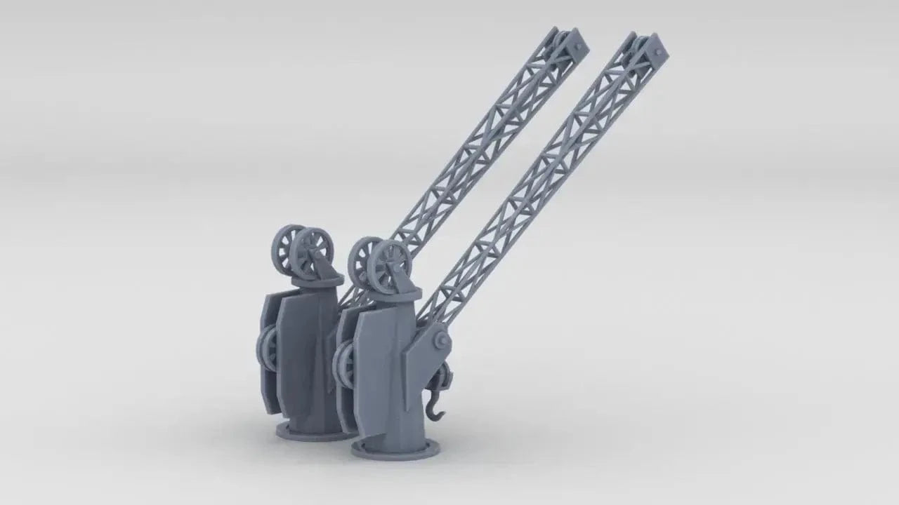 1/100 DKM Narvik Z37 Mine Crane Set (2pcs) - distefan 3d print