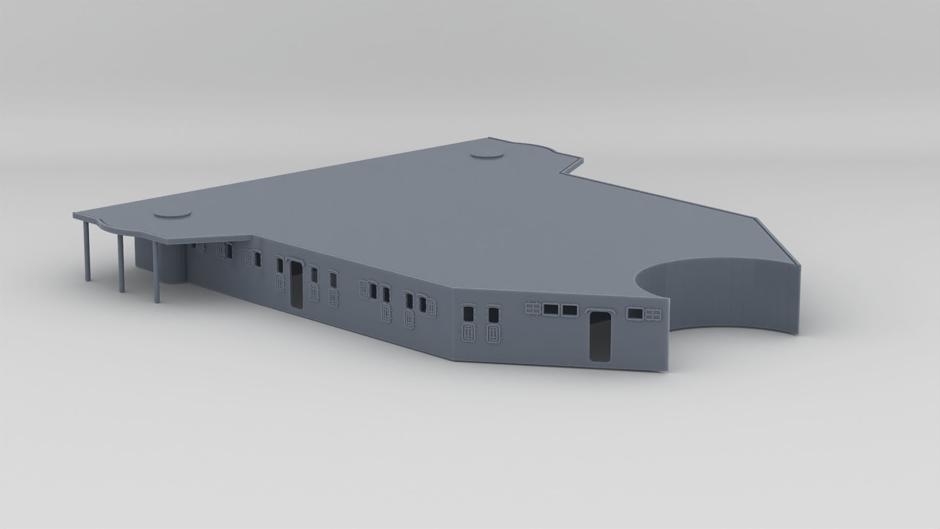 1/100 DKM Prinz Eugen Aft Deck 1 Protosoon