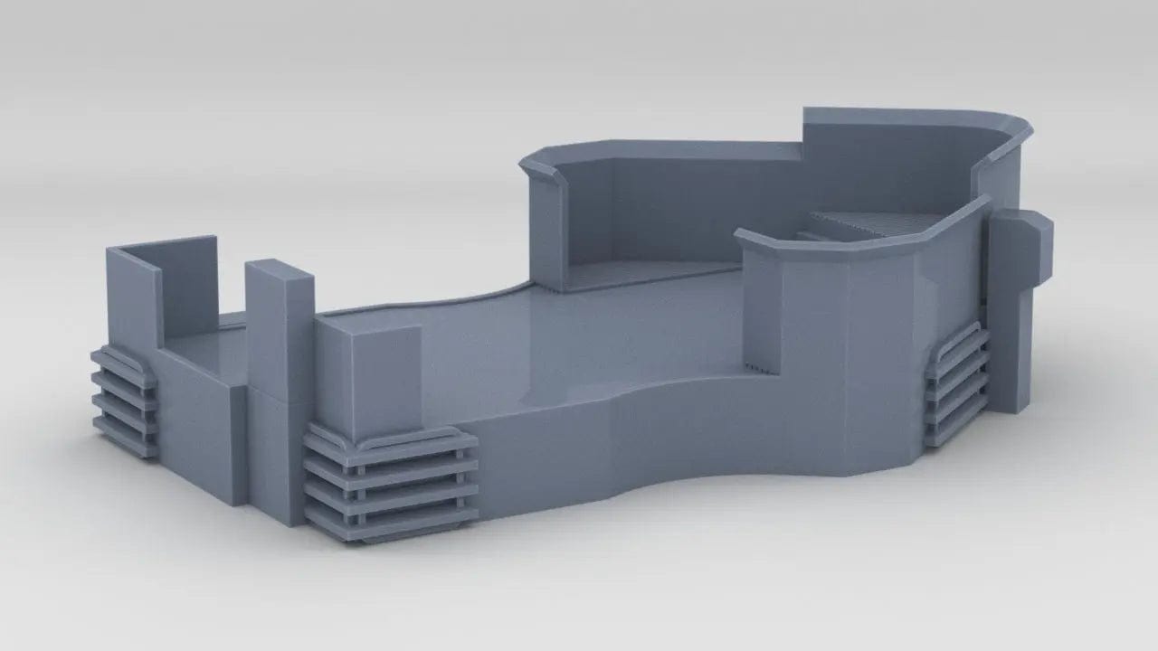 1/100 DKM Prinz Eugen Aft Deck 3 Part 2 - distefan 3d print