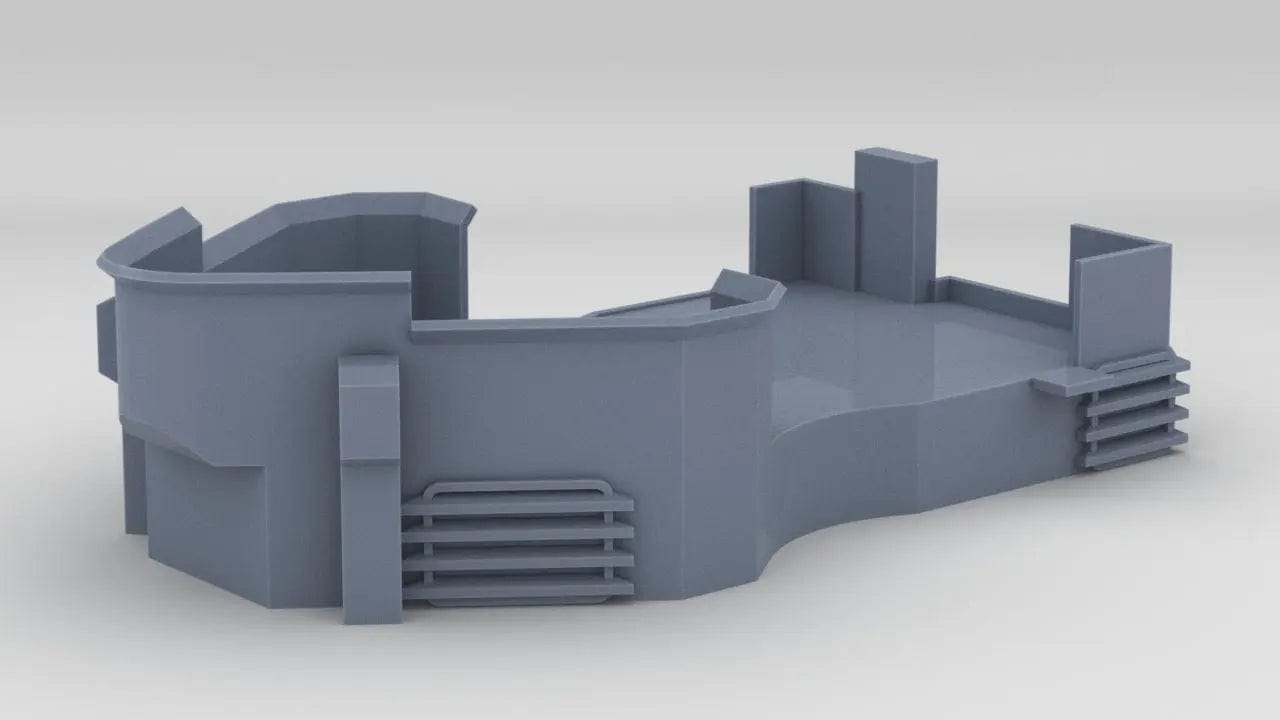 1/100 DKM Prinz Eugen Aft Deck 3 Part 2 - distefan 3d print