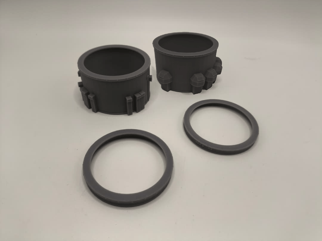 1/100 DKM Prinz Eugen Barbettes Set (4pcs)- distefan 3d print