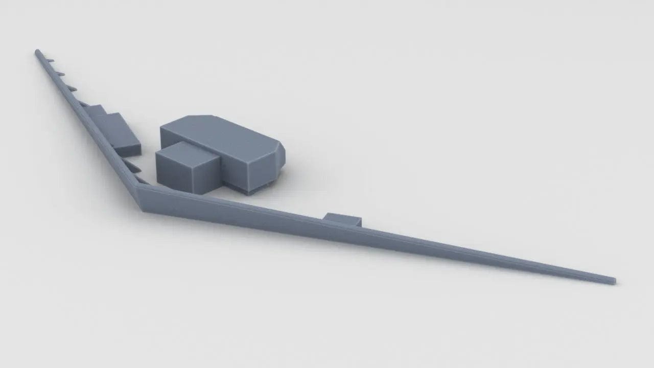 1/100 DKM Prinz Eugen Breakwater - distefan 3d print