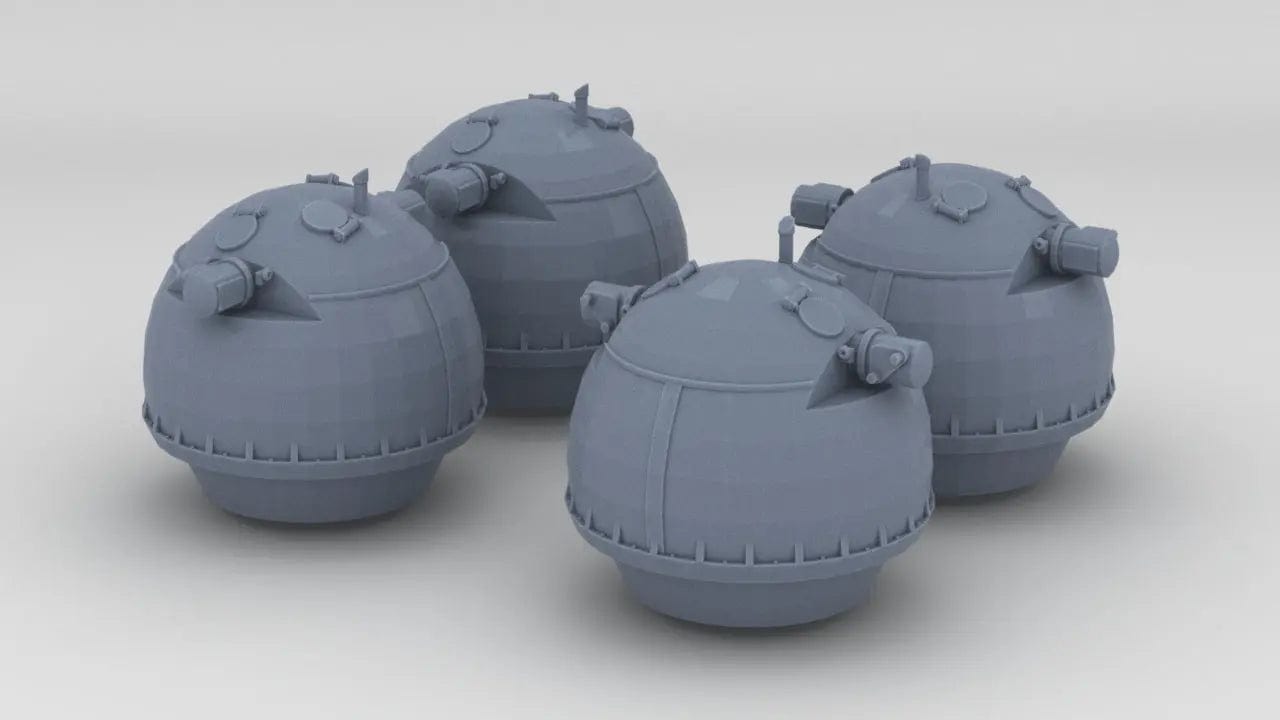 1/100 DKM Prinz Eugen Deck 2 SL6 AA RF Set - distefan 3d print